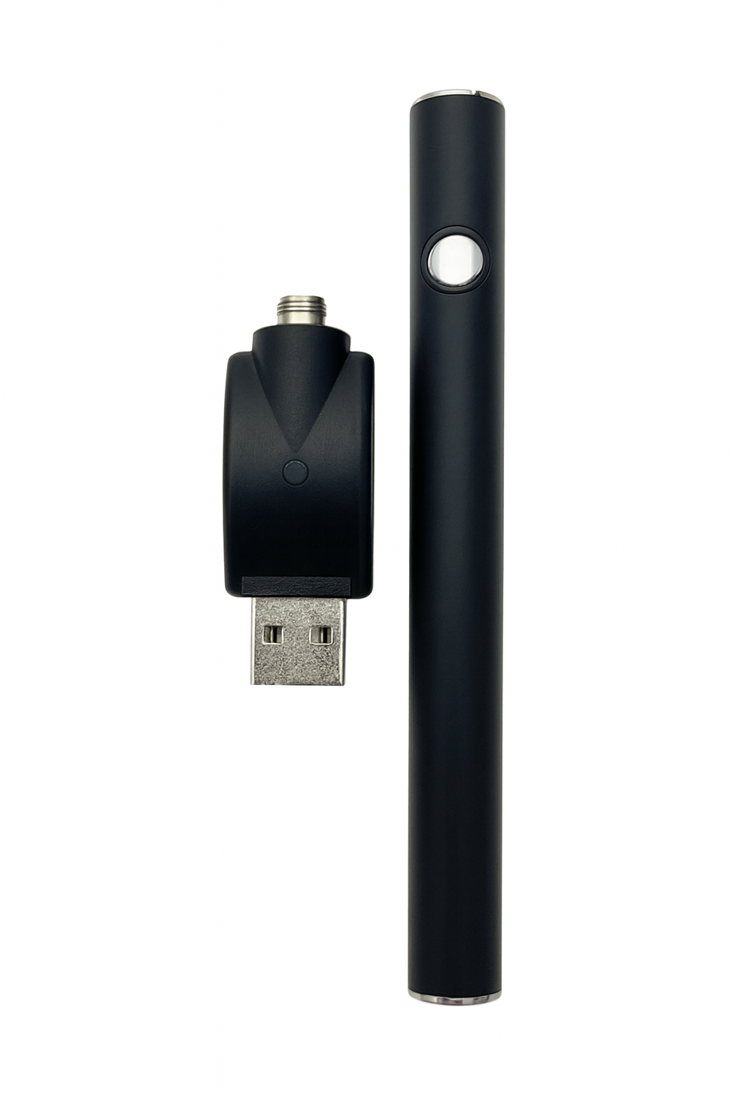 Vape Pen Akku - 350 mAh - mit USB-Ladegerät – 510 Gewinde - Schwarz