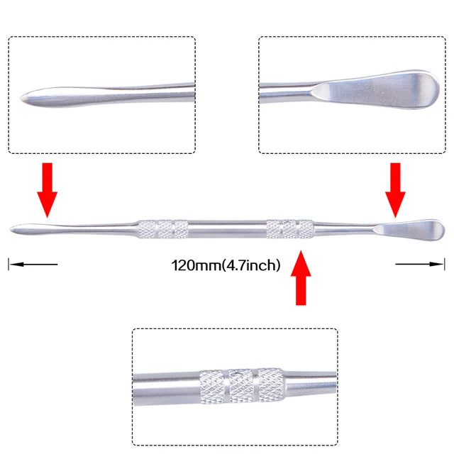 Dabbing Werkzeug – Edelstahl Dab Tool - Doppelseitig 120 mm