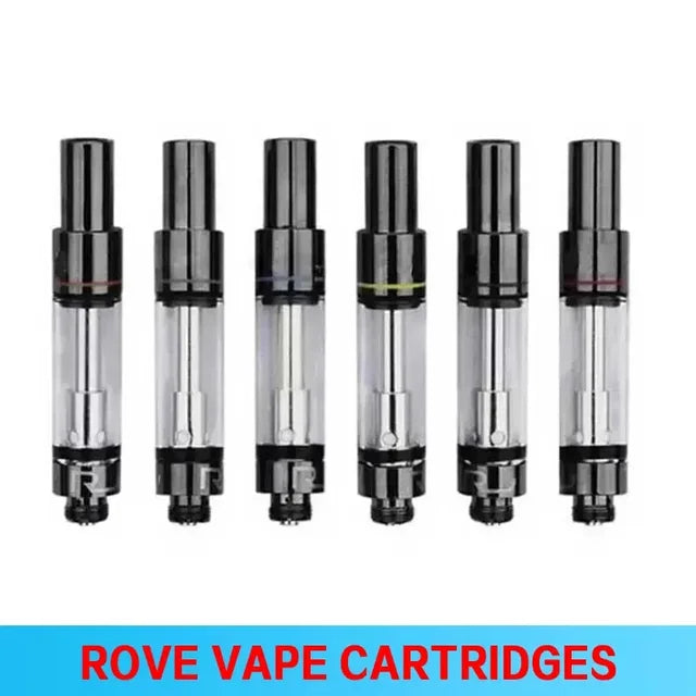 Rove - Vape Carts Patronen Zerstäuber Kartusche - 510 Gewinde - Schwarz