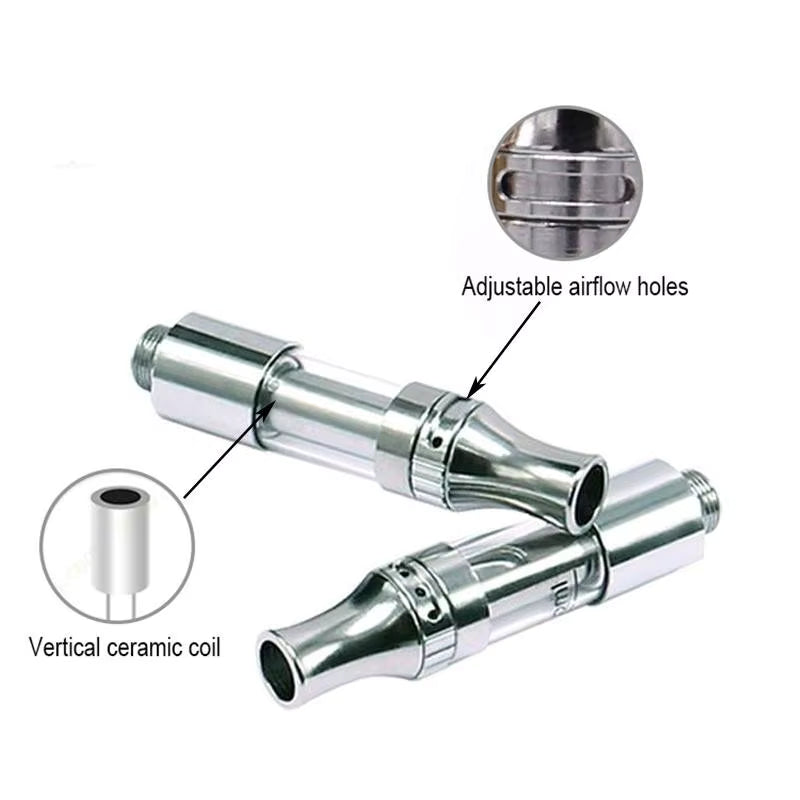 V9 - Vape Carts Patronen Zerstäuber Kartusche - 510 Gewinde - Metall